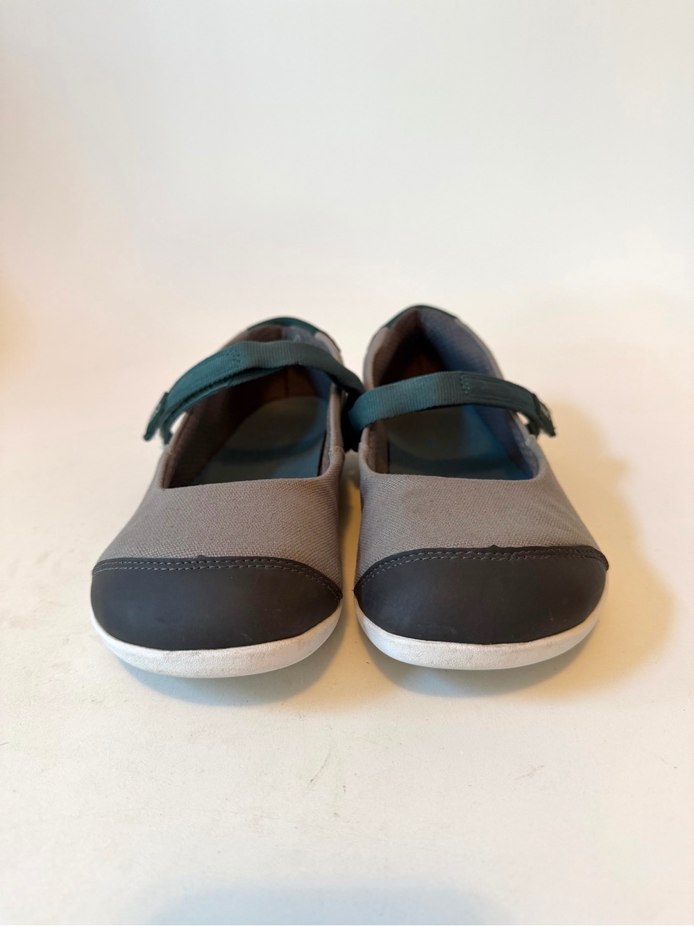 Xero Cassie Teal Mary Jane Flats Loafers Hemp Canvas Barefoot Shoe Womens Size 9 - Picture 8 of 16